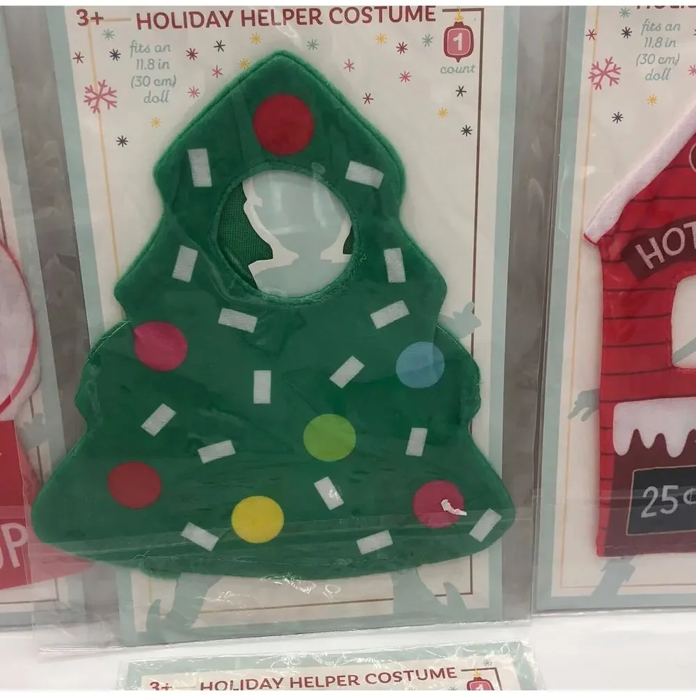 4 Target 2022 Holiday Helper Elf Costume Outfit Cupcake Tree Hot Cocoa Gumball